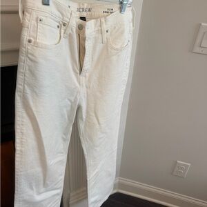 J. Crew Ivory Denim Pants
